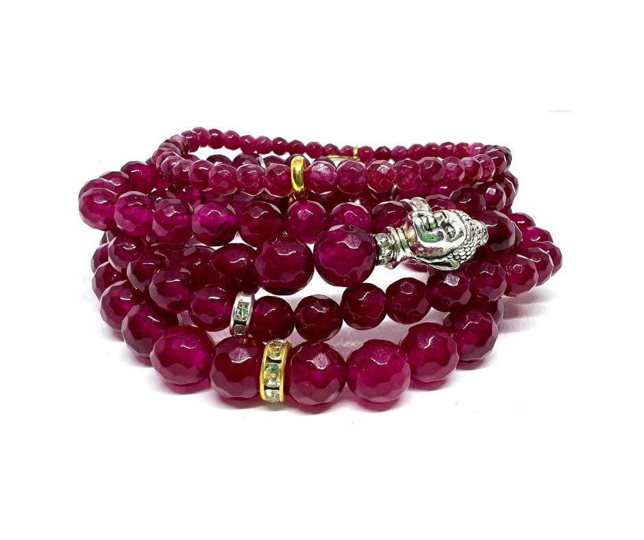 FUCHSIA JADE STACKERS — Rebecca Dolber